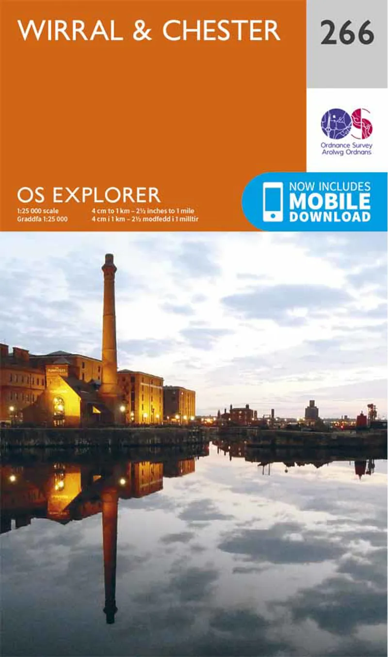 Explorer 266 Wirral and Chester Ordnance Survey Map