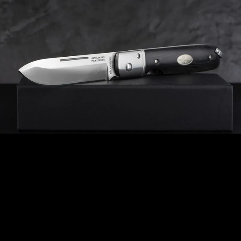 Fallkniven GPBM Gentleman's Pocket Knife Black Micarta-6