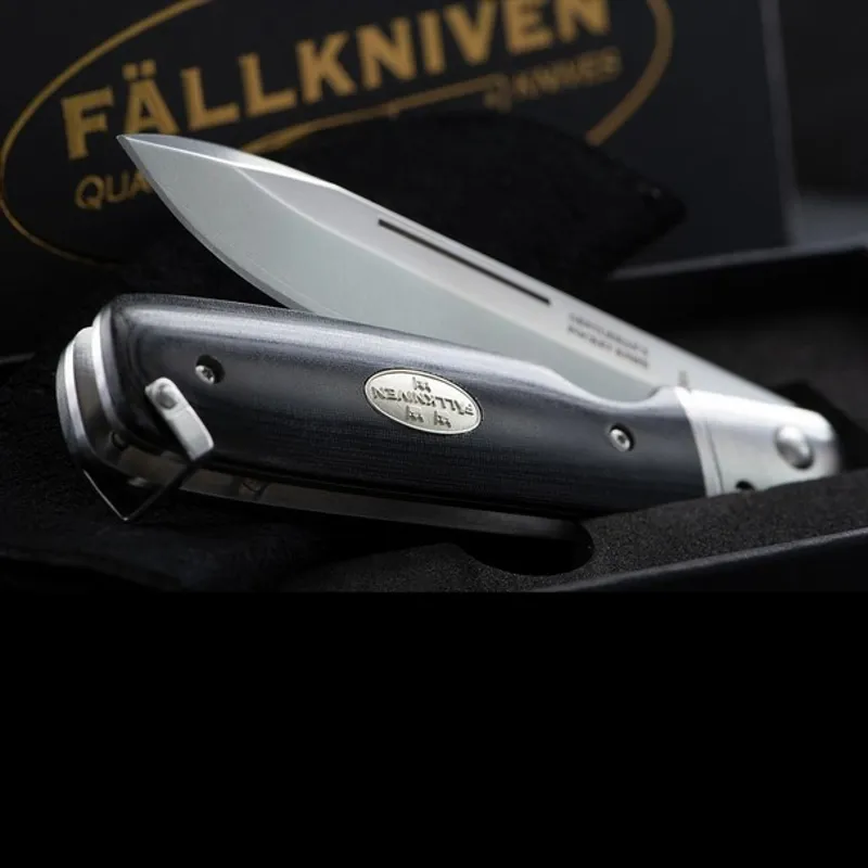 Fallkniven GPBM Gentleman's Pocket Knife Black Micarta-3