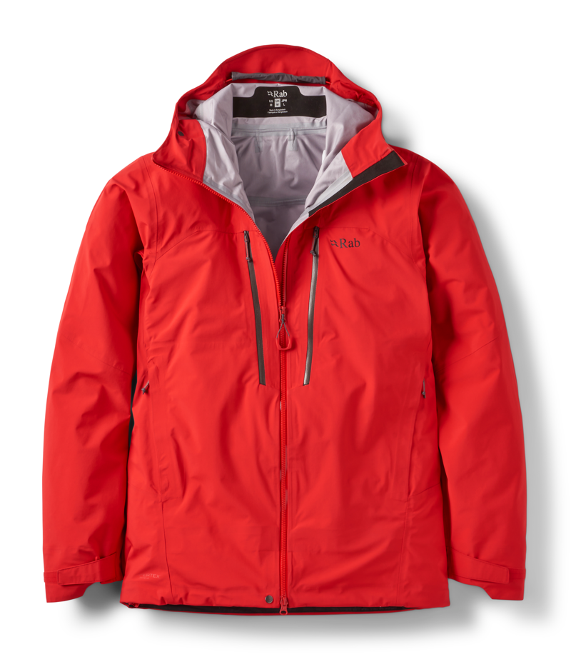 Rab Mens Firewall Guide Waterproof Jacket - Summit Red - New AW26-6