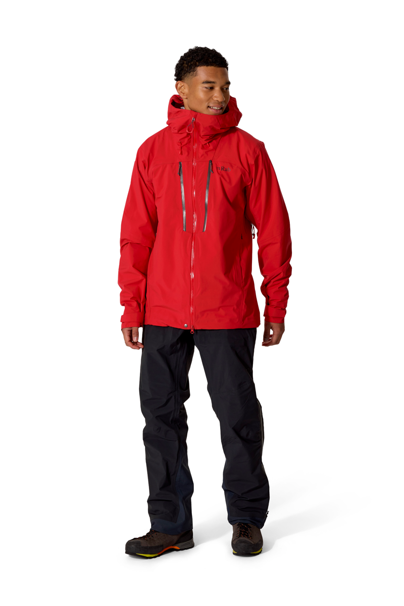 Rab Mens Firewall Guide Waterproof Jacket - Summit Red - New AW26-12