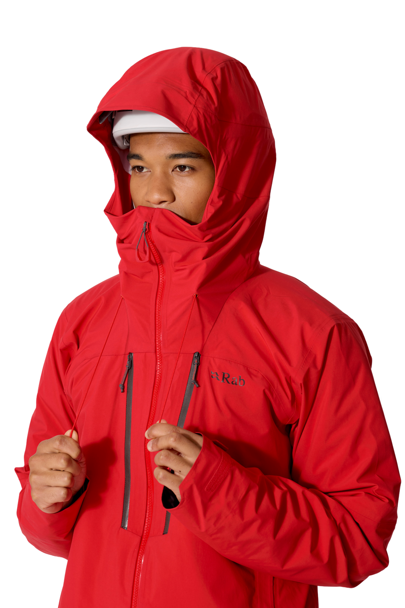 Rab Mens Firewall Guide Waterproof Jacket - Summit Red - New AW26-13