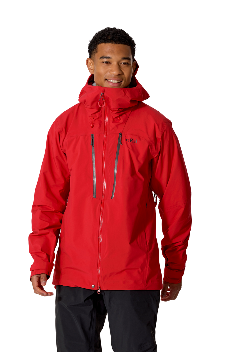 Rab Mens Firewall Guide Waterproof Jacket - Summit Red - New AW26
