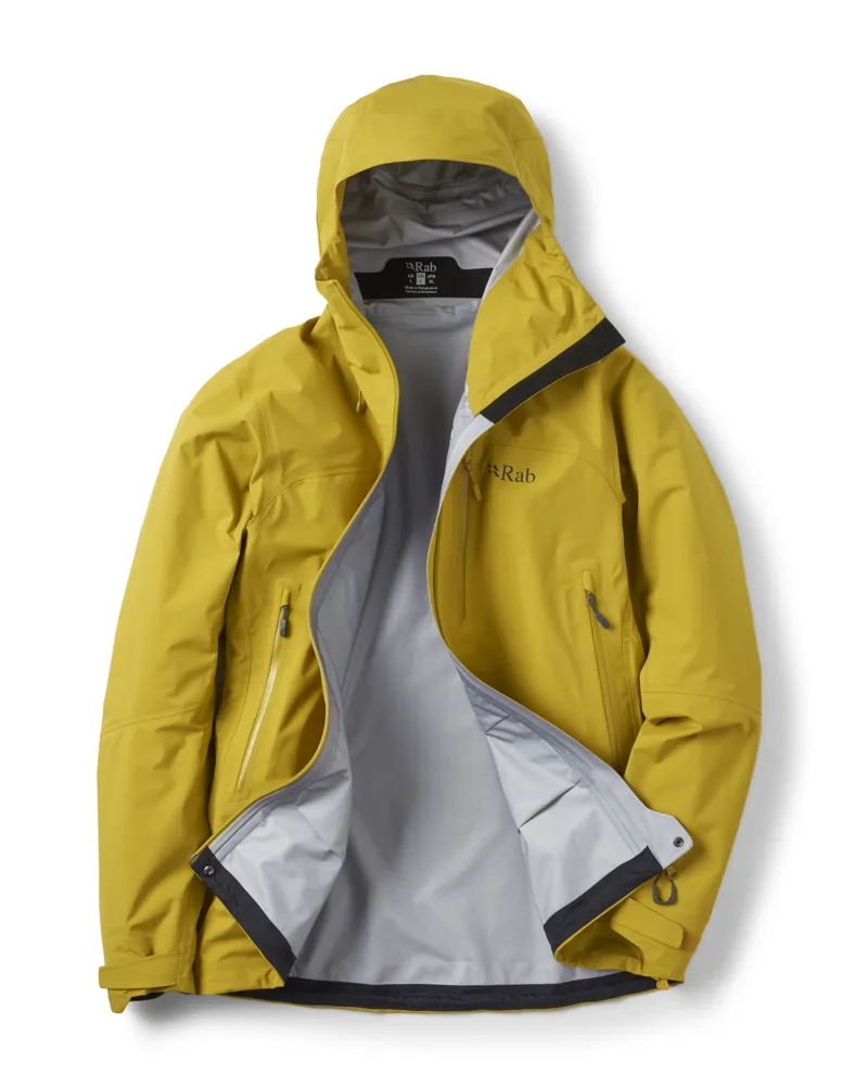 Rab Mens Firewall Mountain Jacket Waterproof - Dark Pollen-1