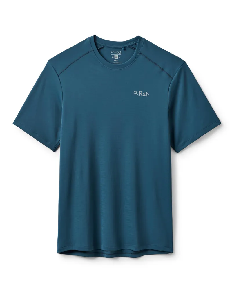 Rab Mens Force Esker Tee Wicking T-shirt - Tempest Blue-4