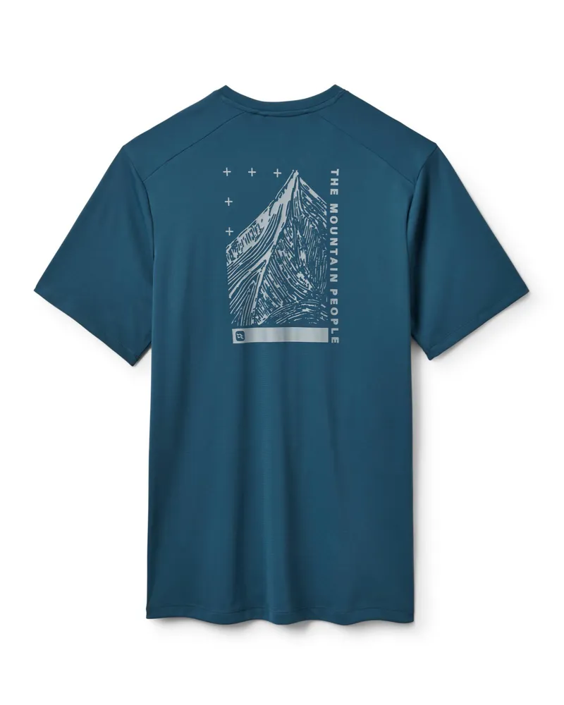 Rab Mens Force Esker Tee Wicking T-shirt - Tempest Blue-5