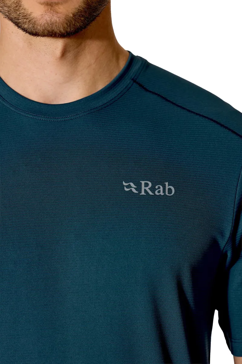 Rab Mens Force Esker Tee Wicking T-shirt - Tempest Blue-2