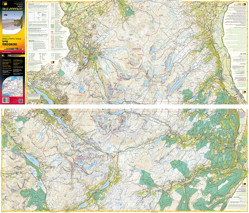 Snowdonia North XT40 - Waterproof Ultramap Bethesda Snowdon / Yr Wyddfa - Harvey Maps -1