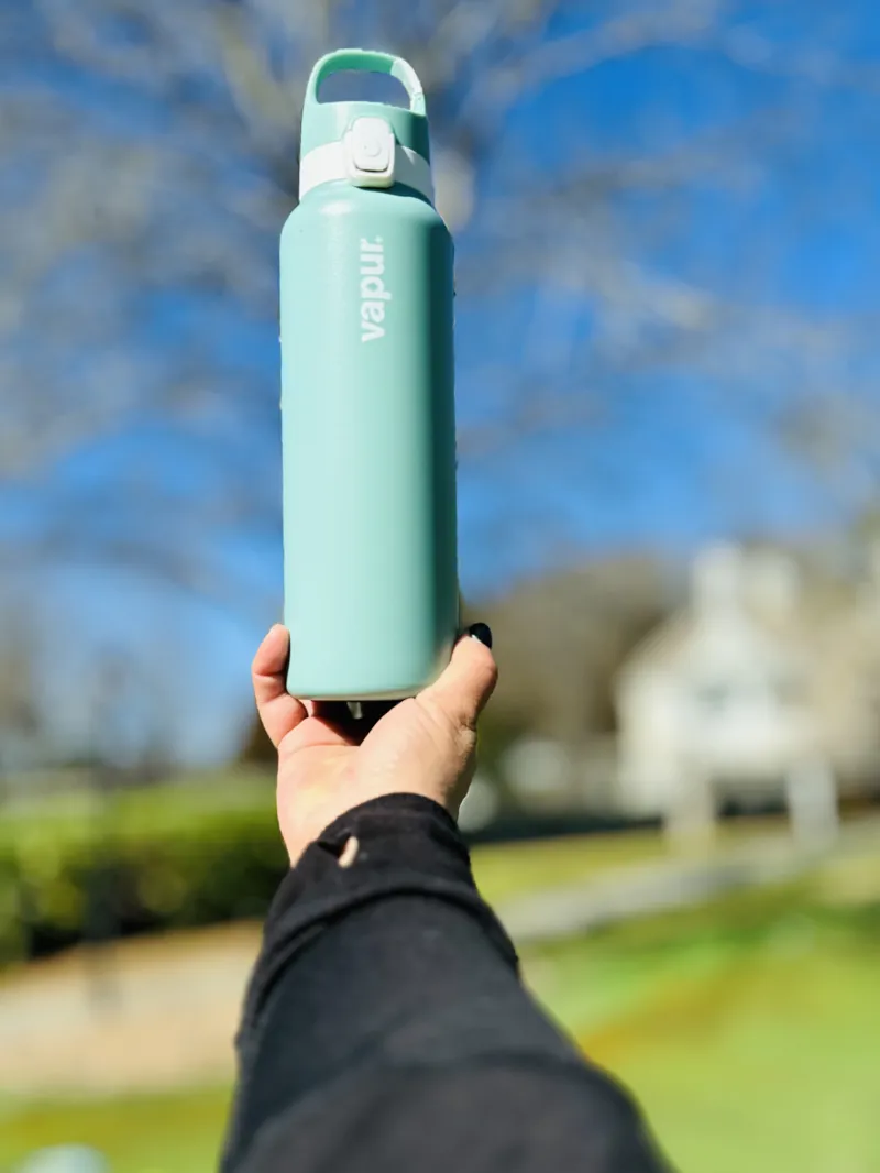 Vapur 592ml Insulated Hot or Cold Chill Bottle - Sea Glass Green-4