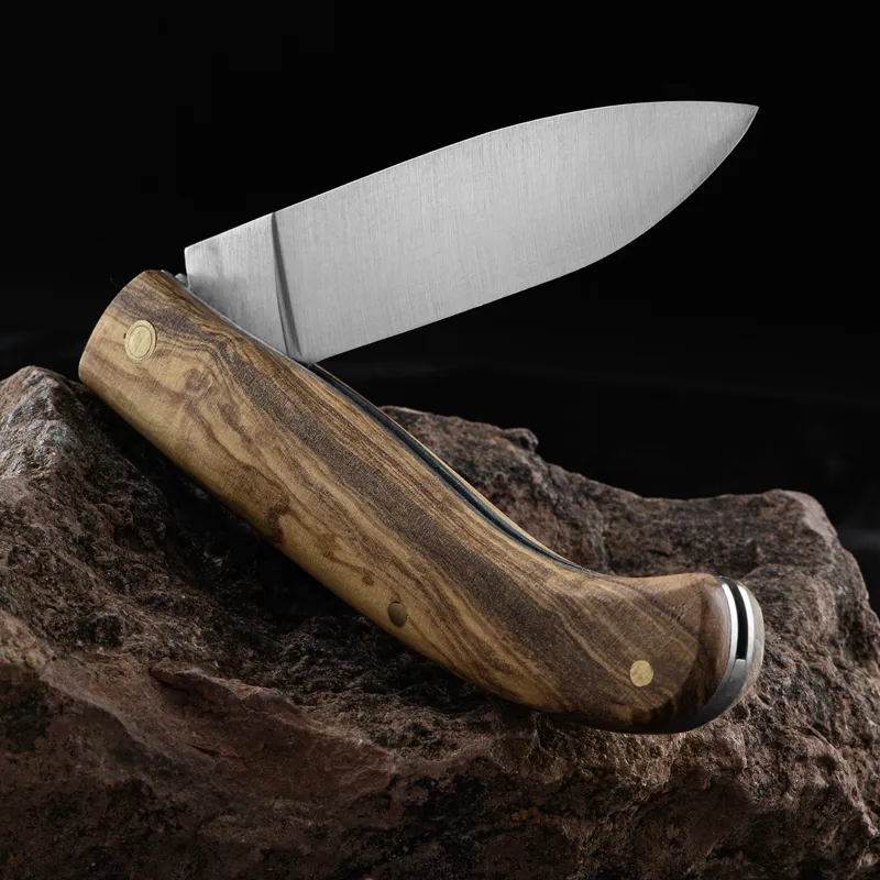 Joker NO77 UK EDC Knife Olive Tree Handle-1