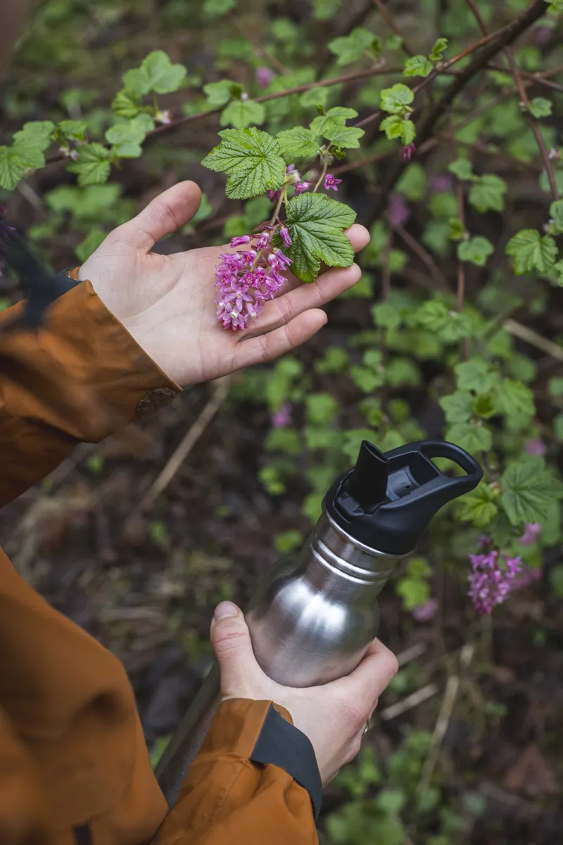 Klean Kanteen Classic Water Bottle with Flip Seal Sport Cap 532ml - Brushed Stainless Steel-2