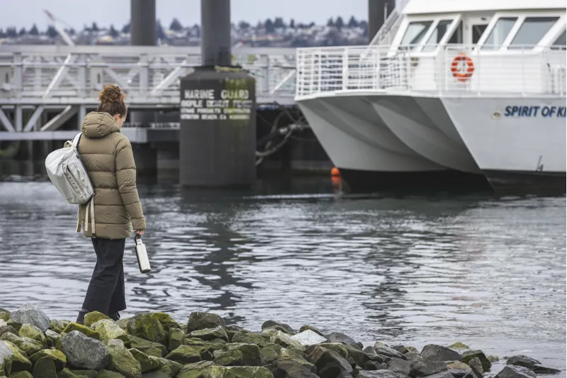 Klean Kanteen Classic Water Bottle with Flip Seal Sport Cap 532ml - Brushed Stainless Steel-5