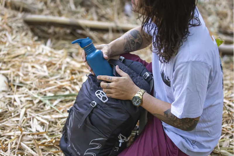 Klean Kanteen Classic Water Bottle with Flip Seal Sport Cap 532ml - Corsair Blue-8