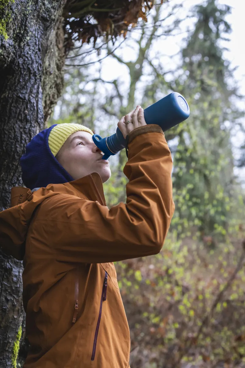 Klean Kanteen Classic Water Bottle with Flip Seal Sport Cap 800ml - Corsair Blue-4