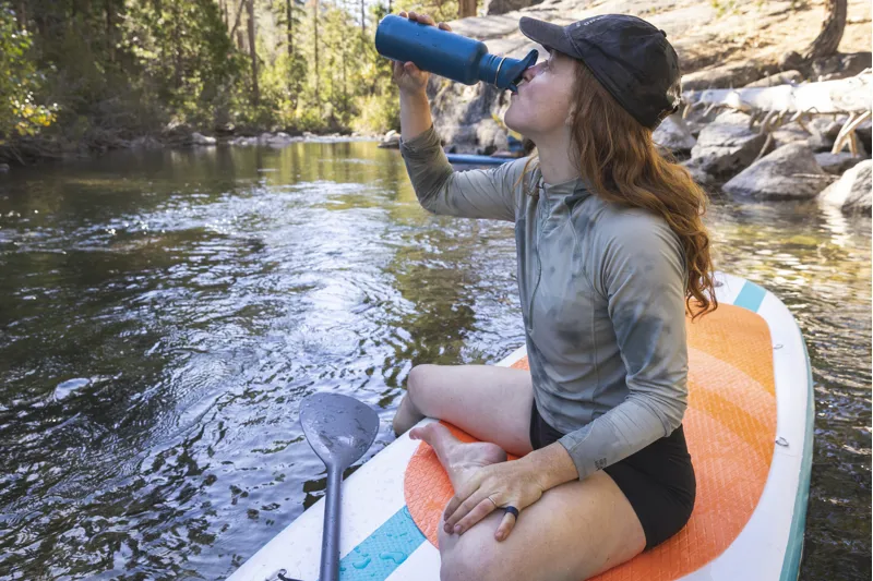 Klean Kanteen Classic Water Bottle with Flip Seal Sport Cap 532ml - Corsair Blue-4