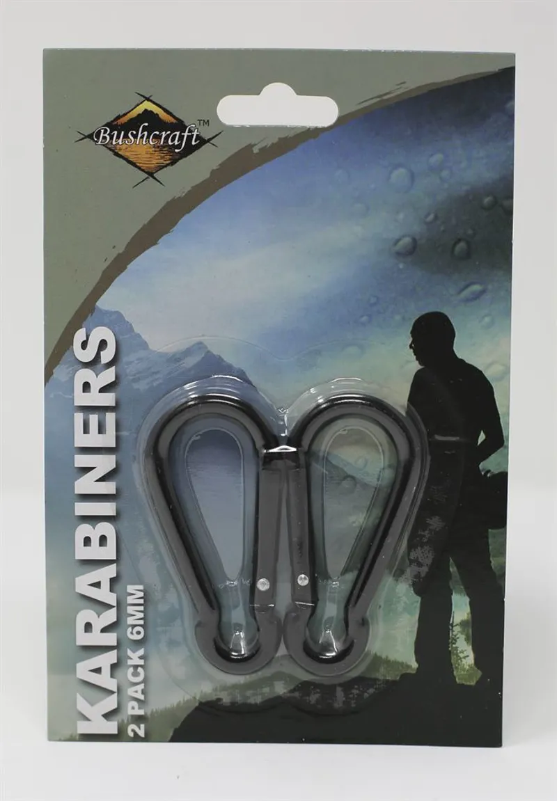 BCB 6mm Karabiners 2 Pack
