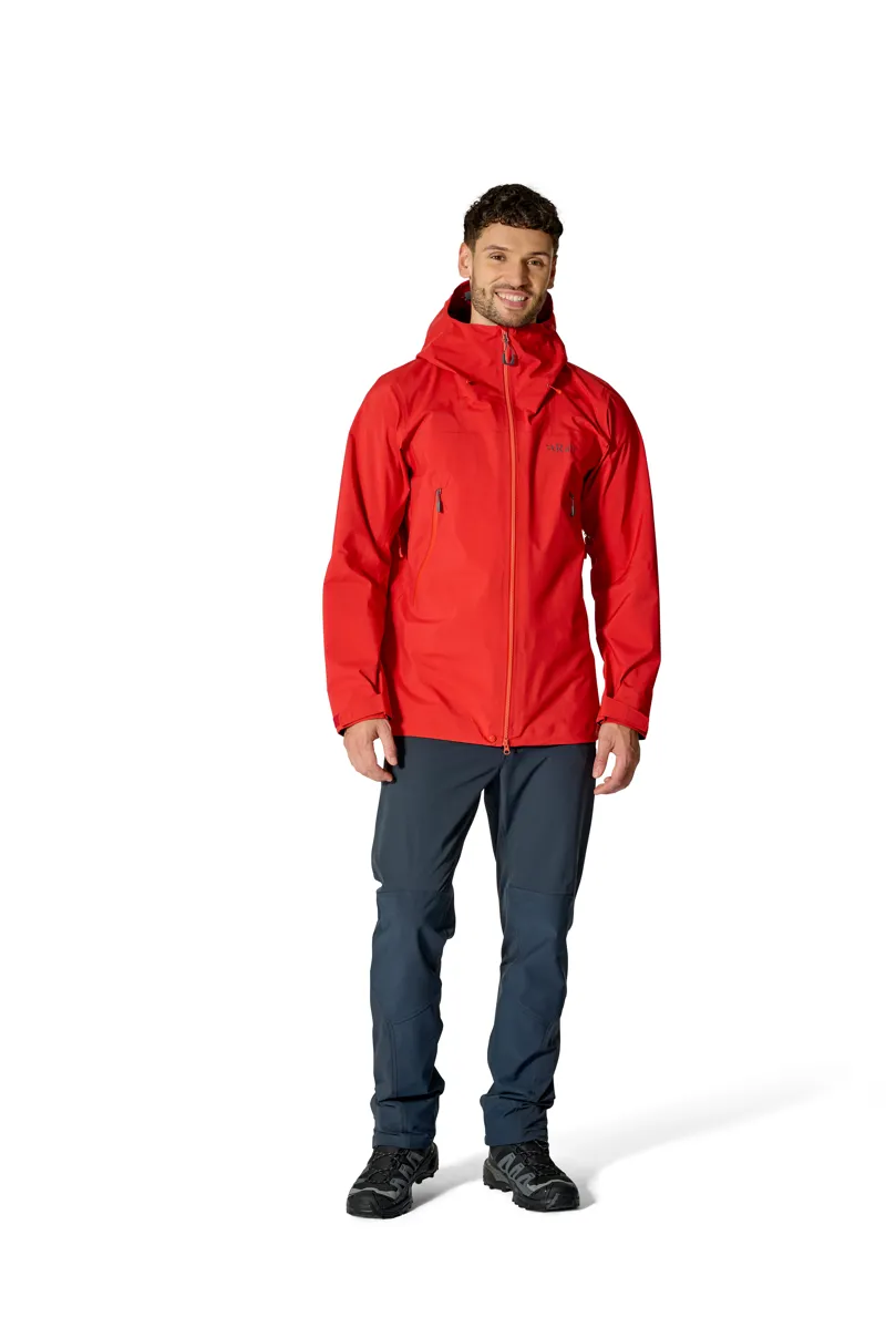 Rab Mens Kangri GTX Gore -Tex Waterproof Jacket - Dark Horizon Red-3