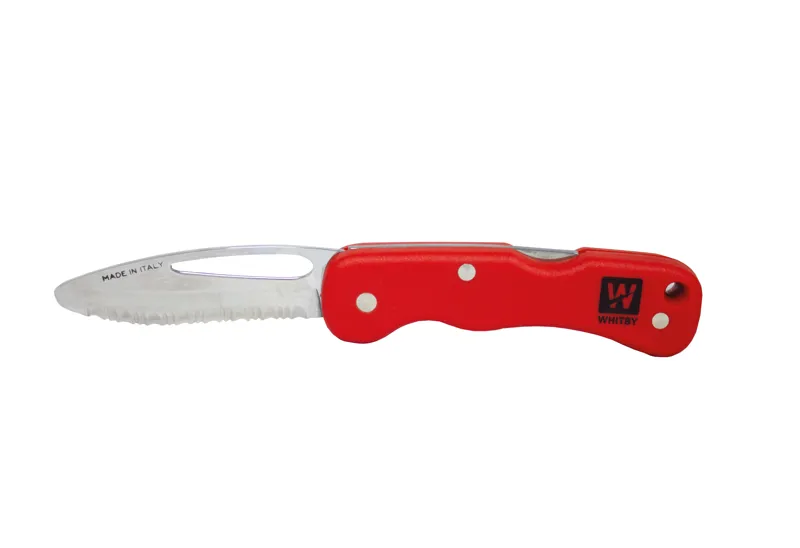 Whitby LK359 Serrated Rescue knife - Red