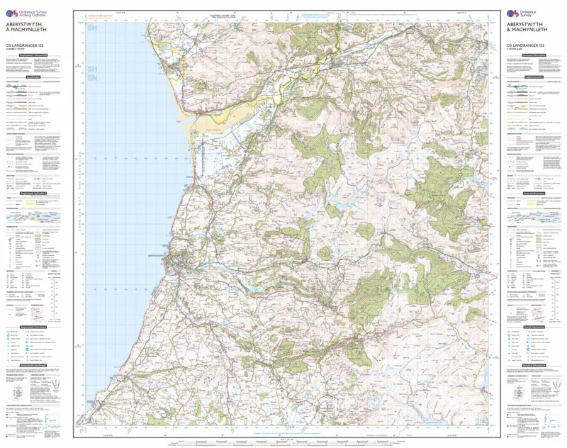 Landranger 135 Aberystwyth and Machynlleth Ordnance Survey Map-2