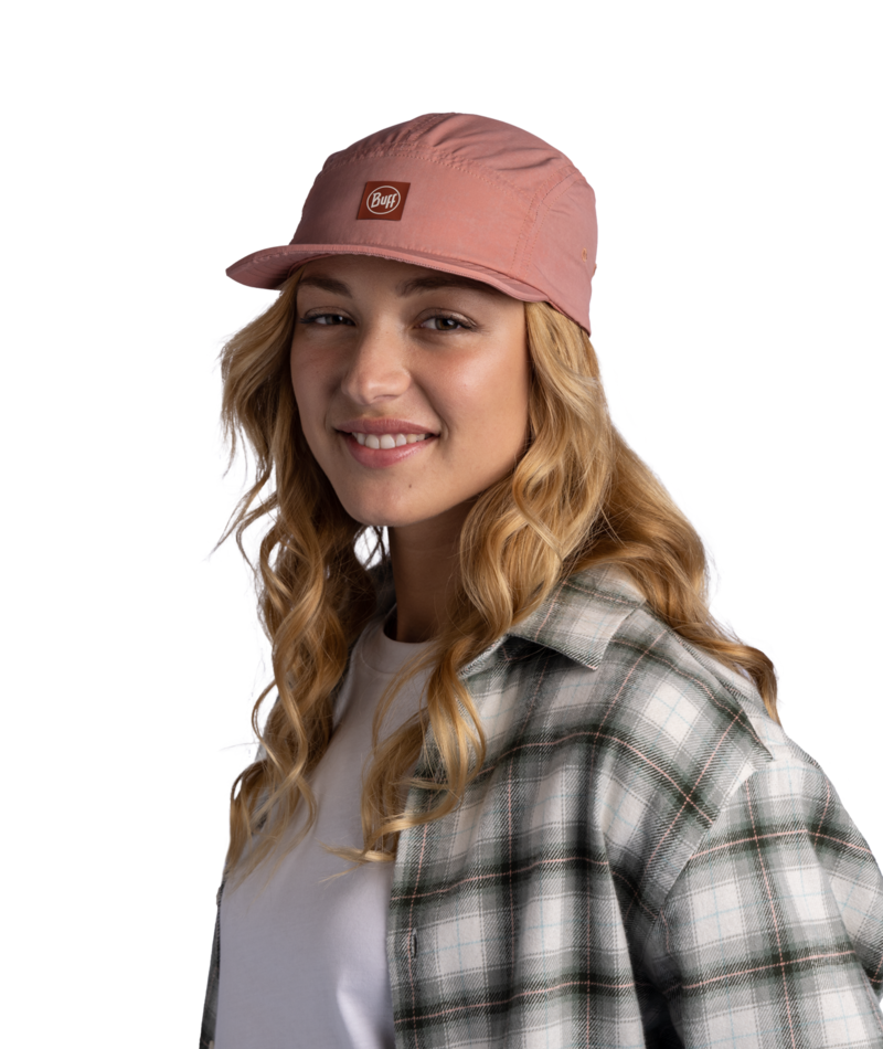 Buff 5 Panel Explore Cap Slen Adult Damask Pink-2