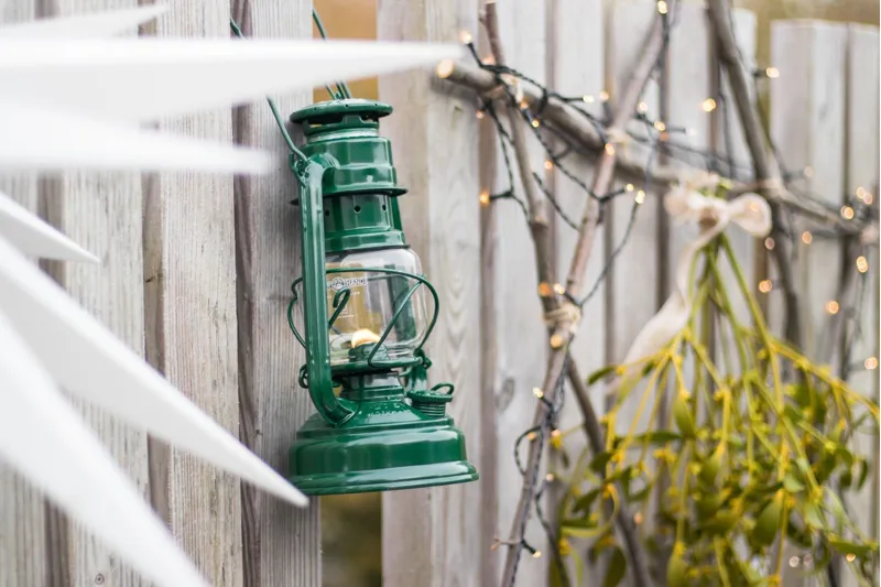 Feuerhand Baby Special 276 Hurricane Lantern - Moss Green-2