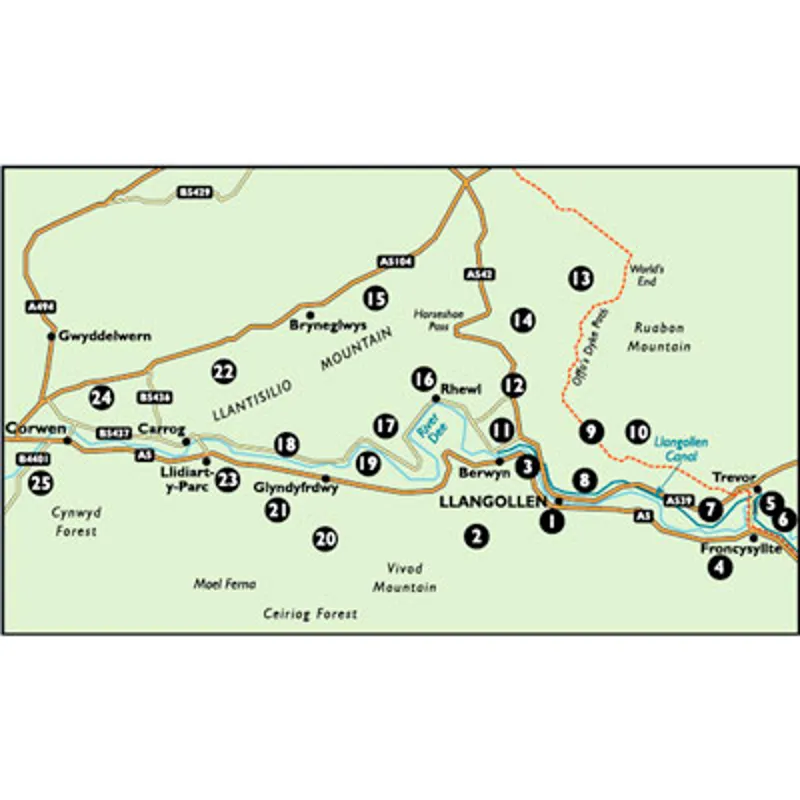 Kittiwake walks around Llangollen and the Dee Valley-1