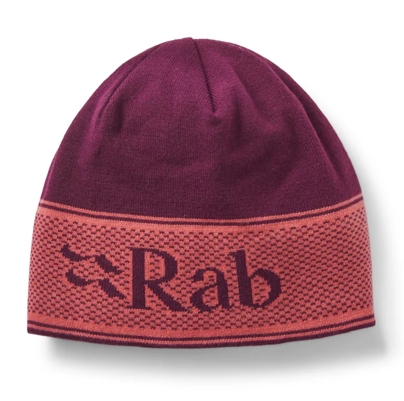 Rab Logo Band Beanie Mulberry/Hibiscus One Size