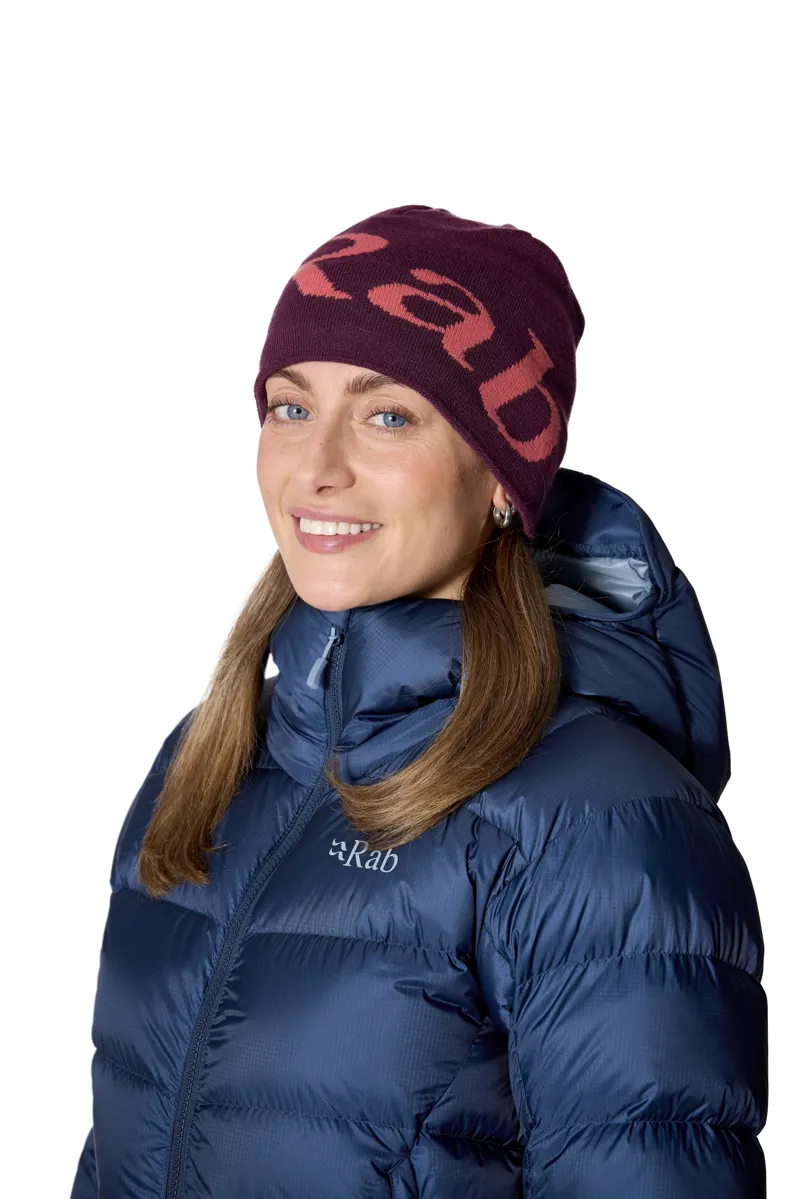 Rab Logo Beanie Mulberry/Hibiscus One Size-1