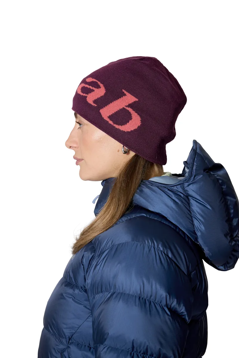 Rab Logo Beanie Mulberry/Hibiscus One Size