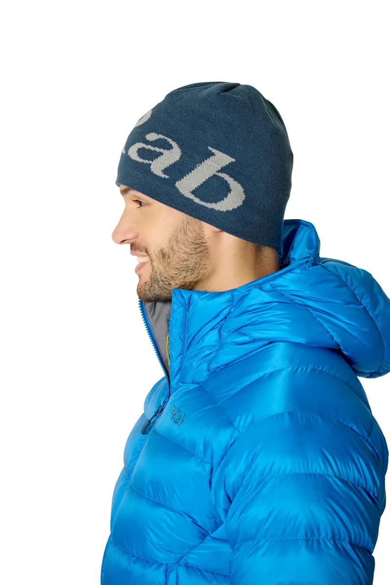 Rab Logo Beanie Tempest Blue/Light Zinc One Size-1