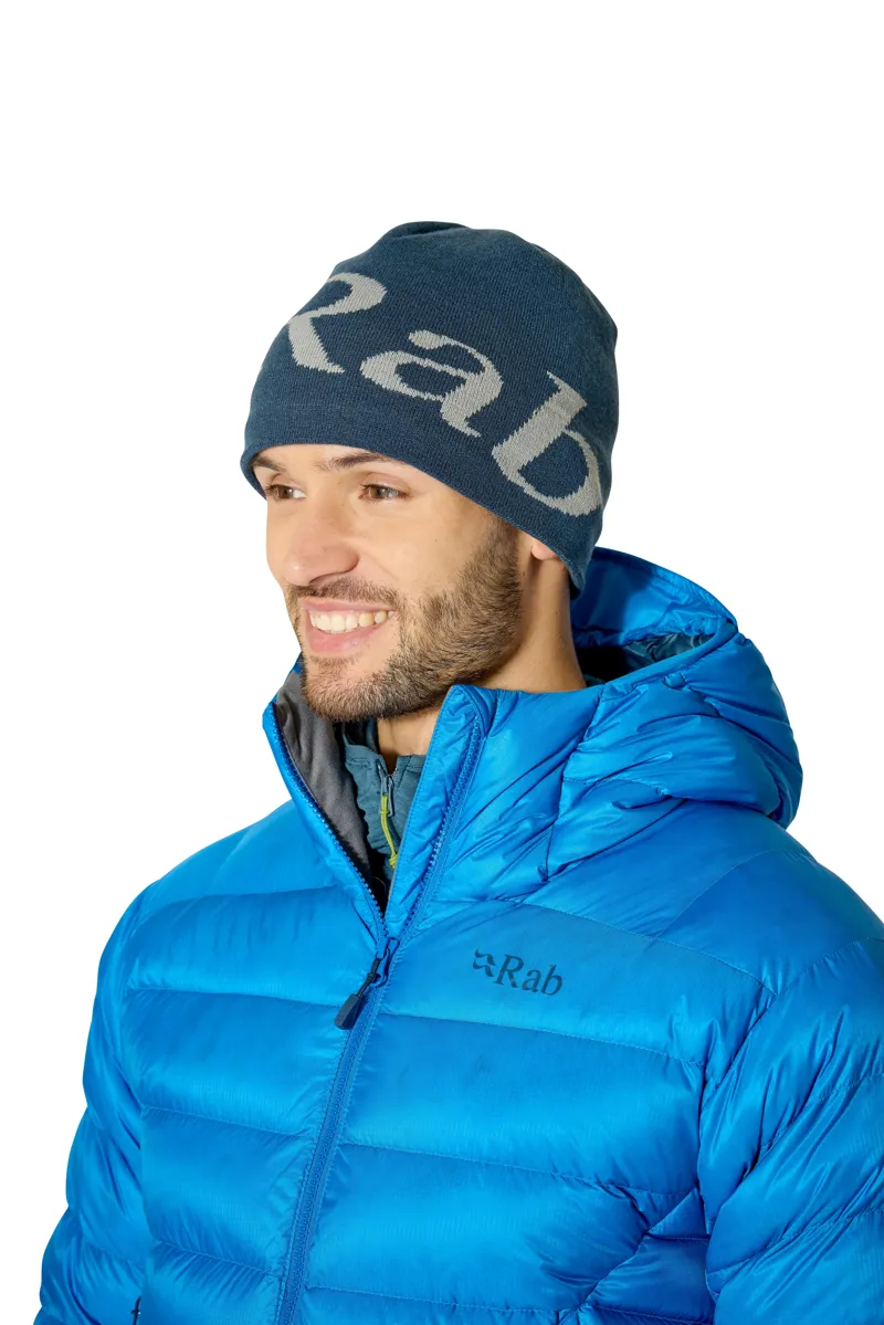 Rab Logo Beanie Tempest Blue/Light Zinc One Size