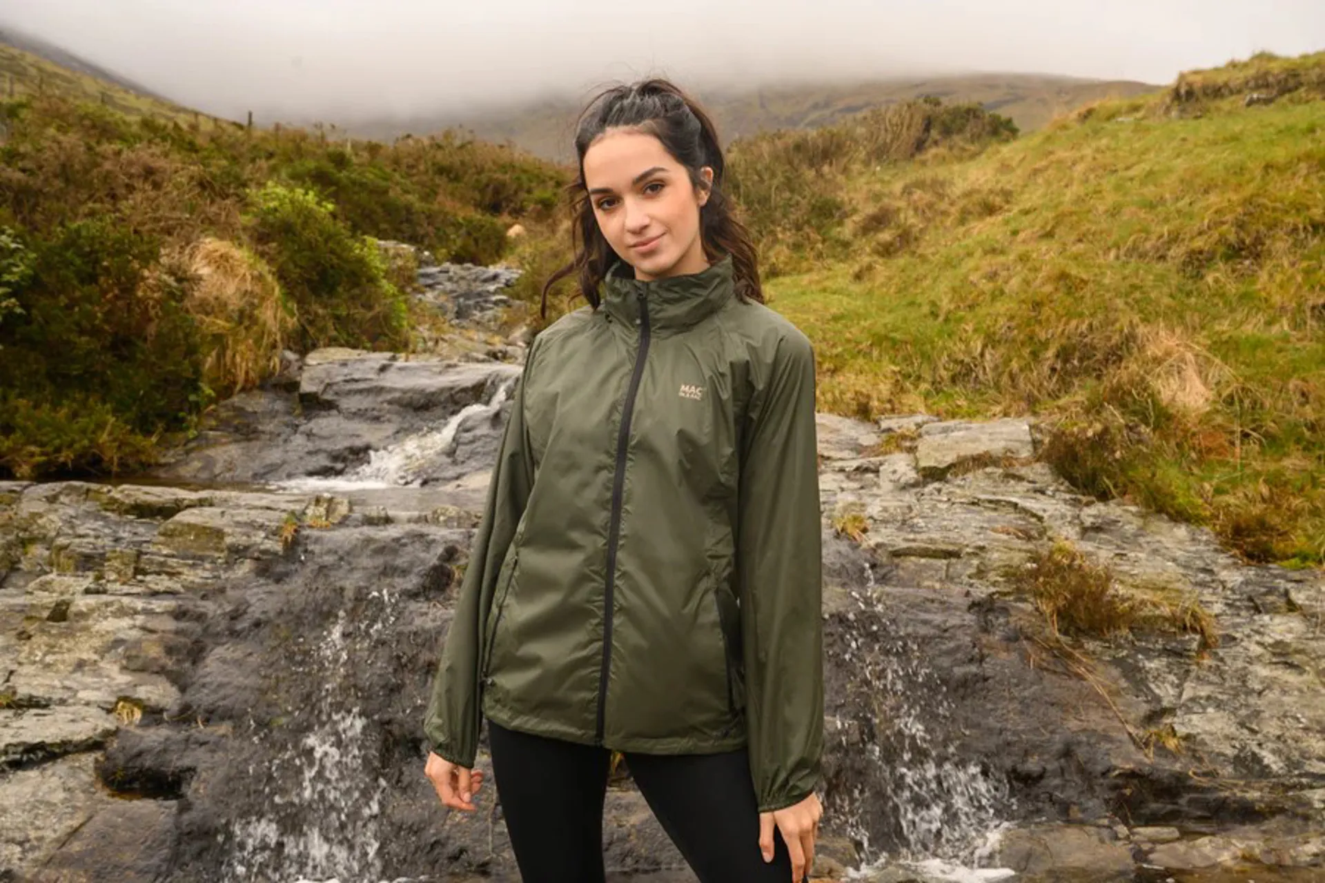 Mac In A Sac Unisex Origin 2 Waterproof Jacket Khaki Green