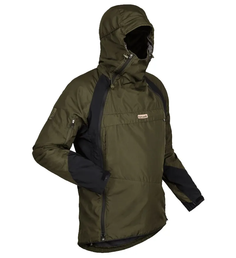 Paramo Mens Velez Evolution Waterproof Hybrid Smock Jacket Moss / Black 