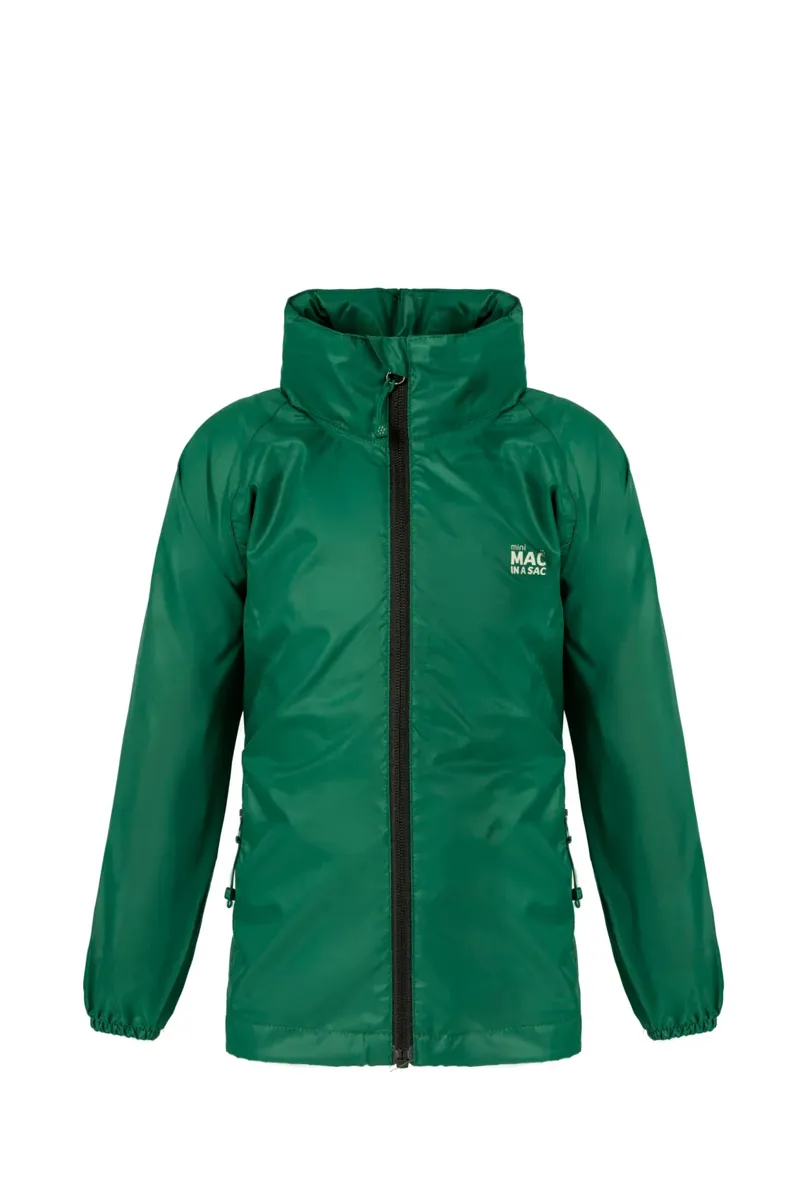 Mac in a Sac Kids Waterproof Jacket  Bottle Green