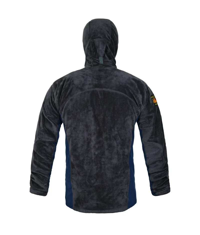 Paramo Men's Enduro Plus Fleece Hooded Jacket Grey/Cobalt Blue-2