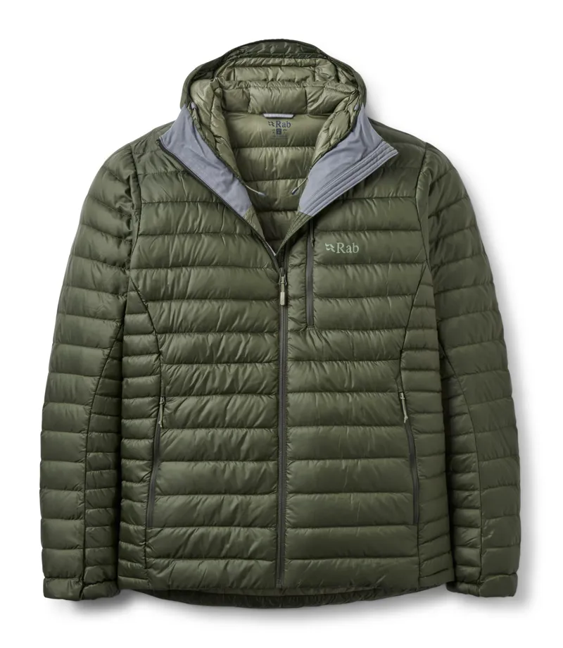 Rab Mens Microlight Alpine Hoody Down Jacket - Army Green - AW26 Updated-1