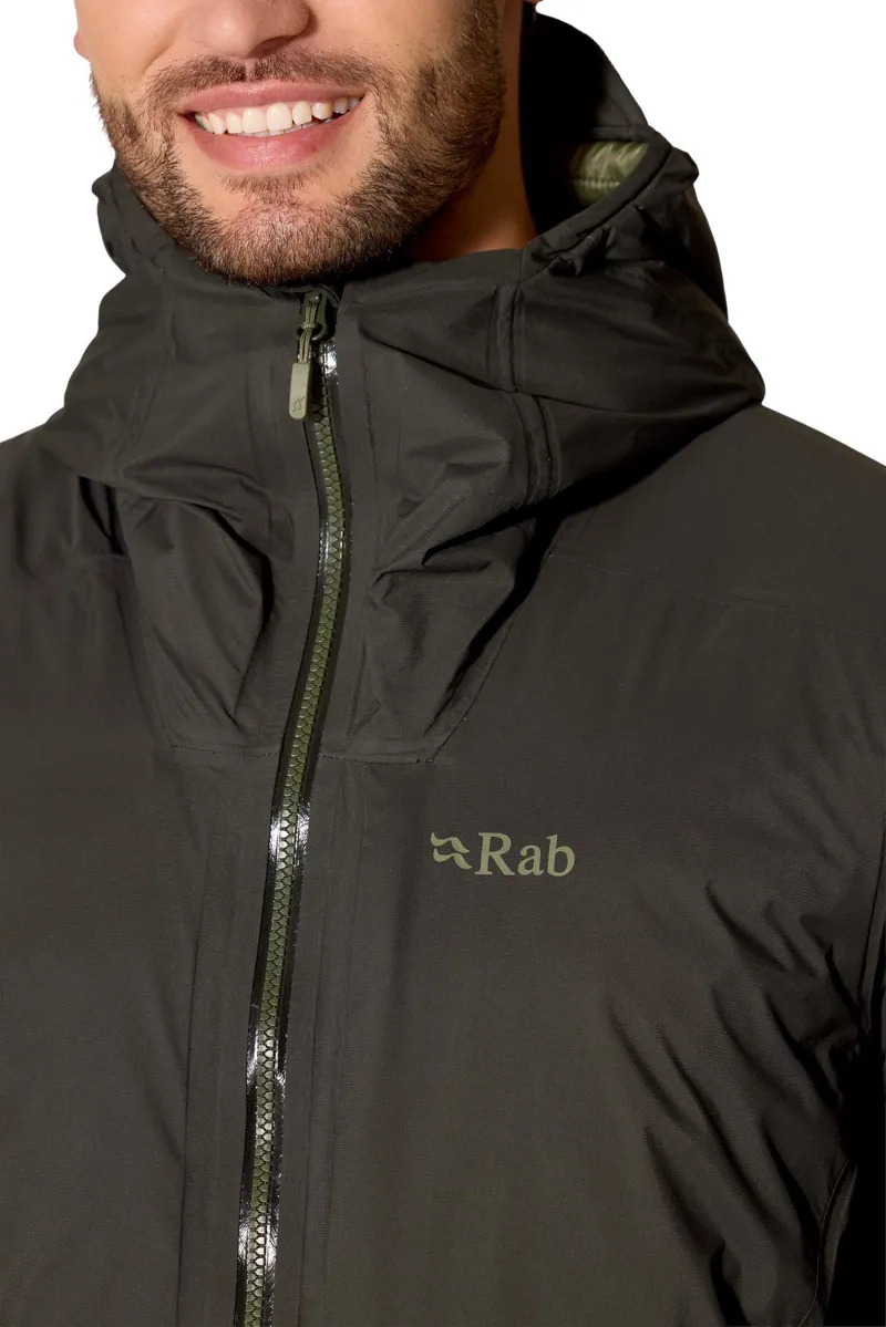 Rab Mens Microlight Shield Waterproof Down Jacket - Dark Army Green - New AW26-6