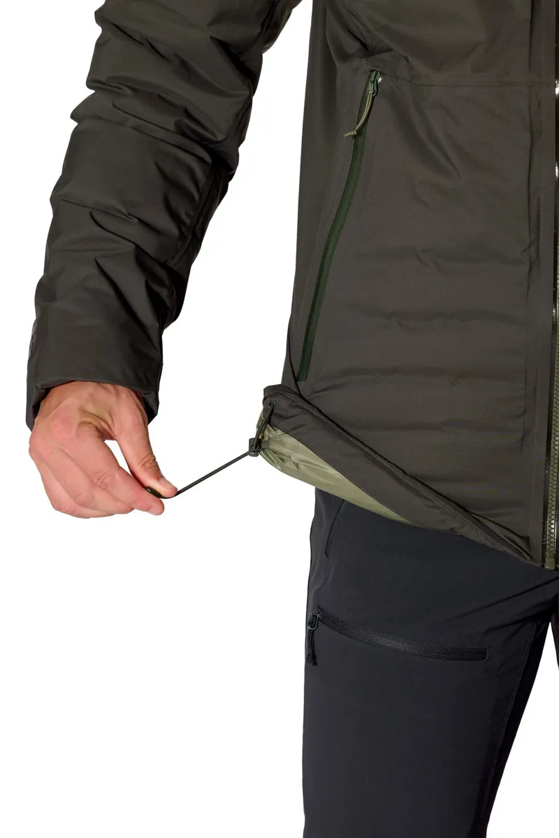Rab Mens Microlight Shield Waterproof Down Jacket - Dark Army Green - New AW26-9