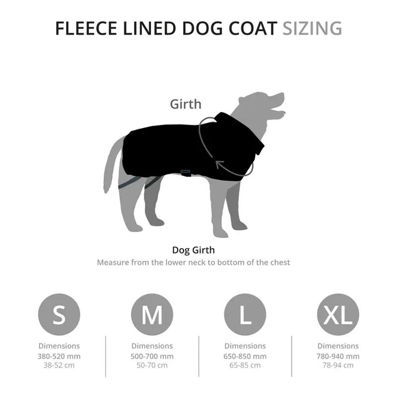 Mountain Paws Fleece Lined Dog Raincoat - Black-2