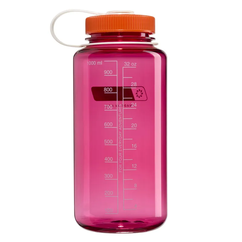 Nalgene Tritan Renew 1 litre Wide Mouth - Fuchsia Purple - Flame Cap-1