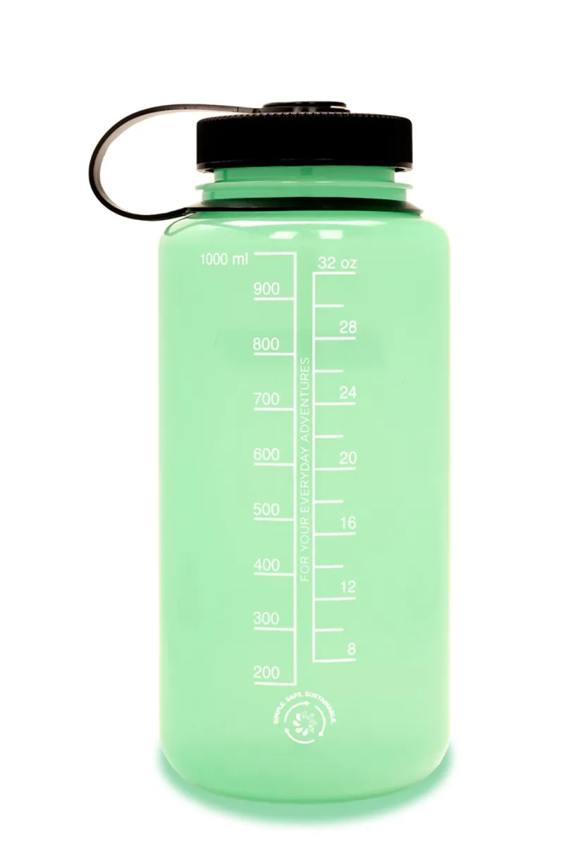 Nalgene Special Edition 1 Litre Sustain Wide Mouth Water Bottle - Glow Green-1