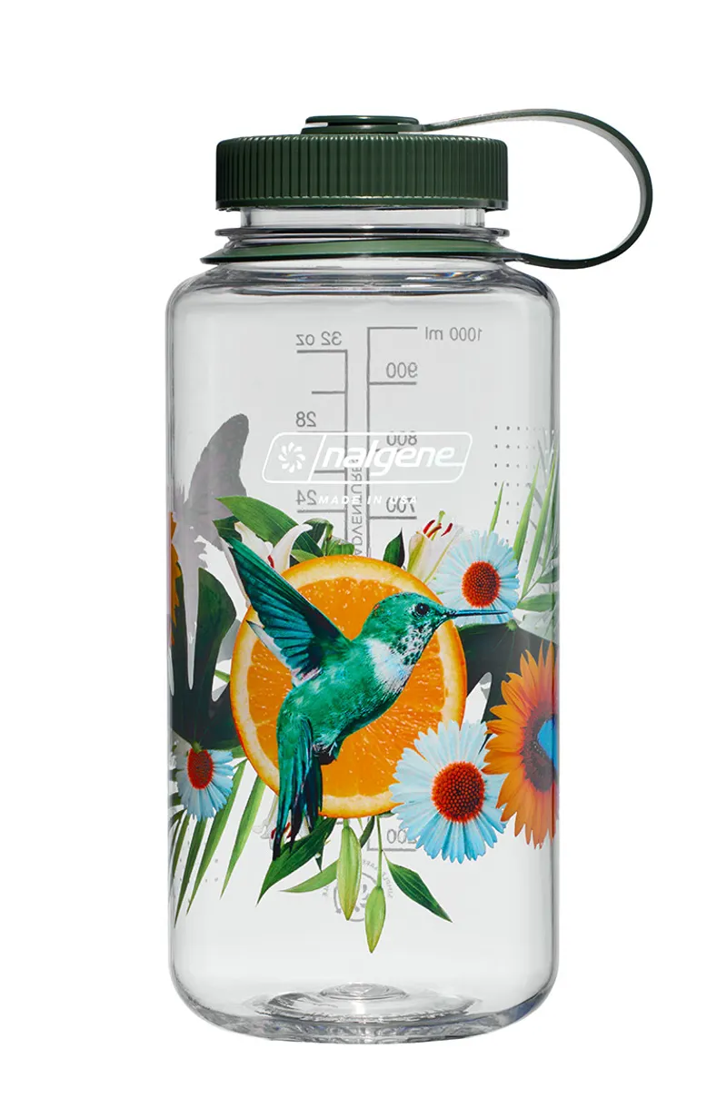 Nalgene Special Edition Prints 1 Litre Sustain Wide Mouth Water Bottle - Citrus Humming Bird
