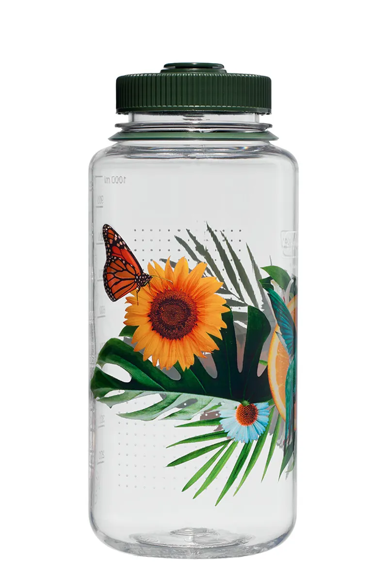 Nalgene Special Edition Prints 1 Litre Sustain Wide Mouth Water Bottle - Citrus Humming Bird-1