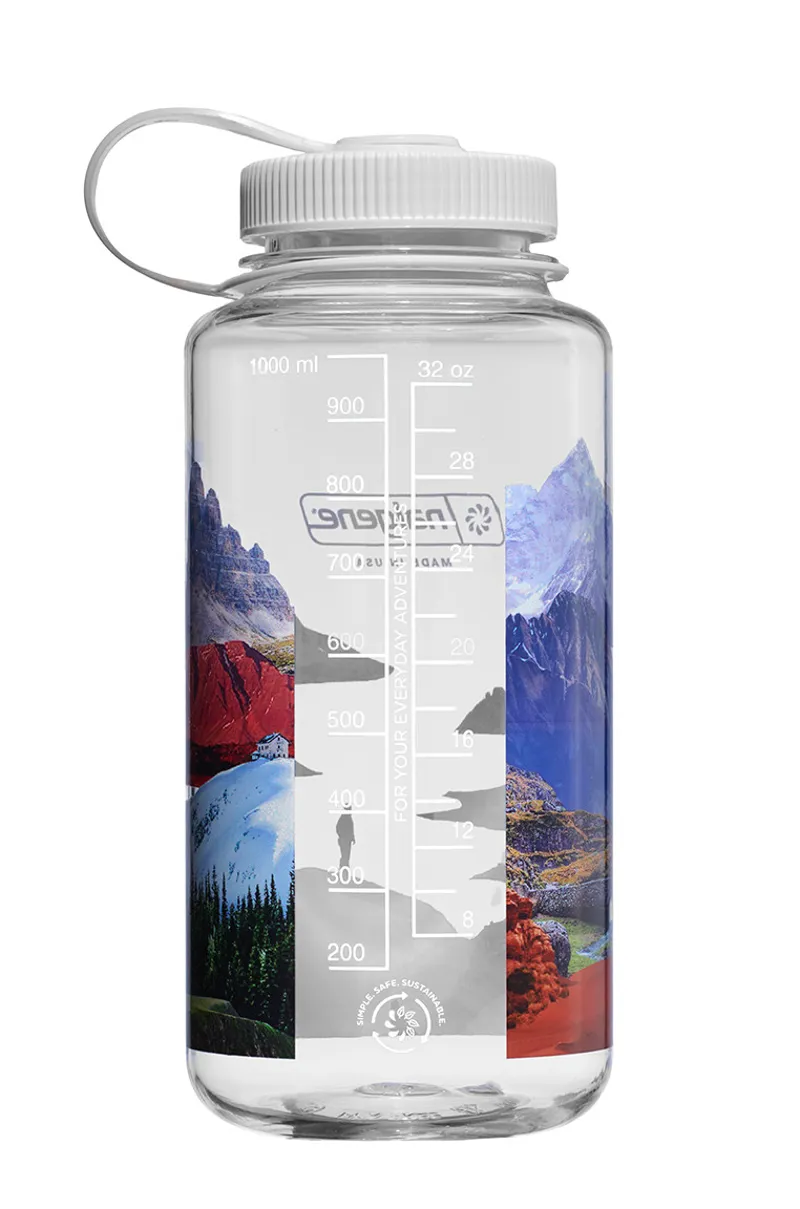 Nalgene Special Edition Prints 1 Litre Sustain Wide Mouth Water Bottle - Surrealist Mixed Landscapes-2