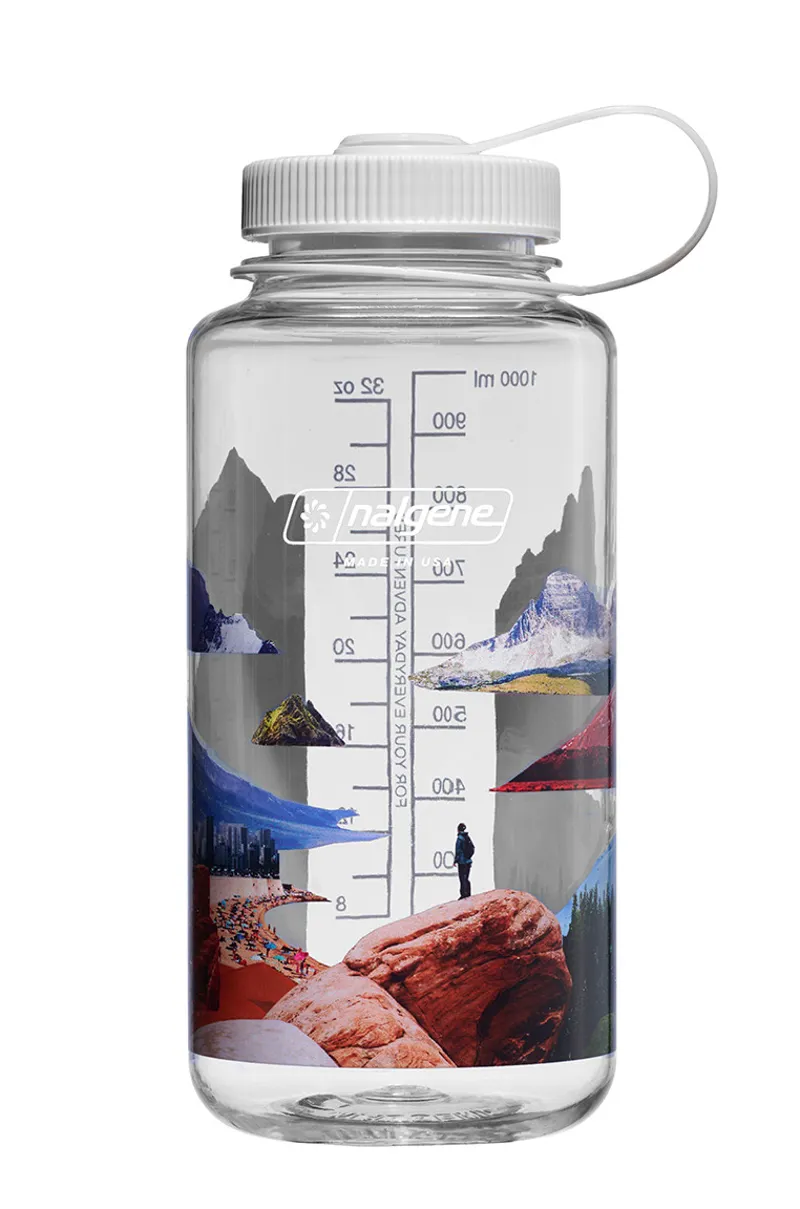 Nalgene Special Edition Prints 1 Litre Sustain Wide Mouth Water Bottle - Surrealist Mixed Landscapes