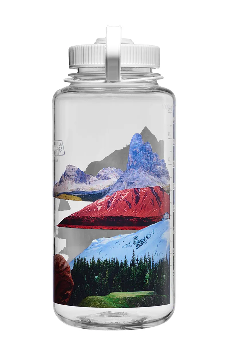 Nalgene Special Edition Prints 1 Litre Sustain Wide Mouth Water Bottle - Surrealist Mixed Landscapes-1