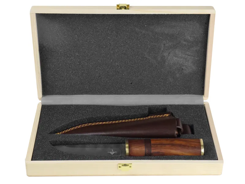 Njord Branda Damascus Fixed Blade Puukko Knife -5