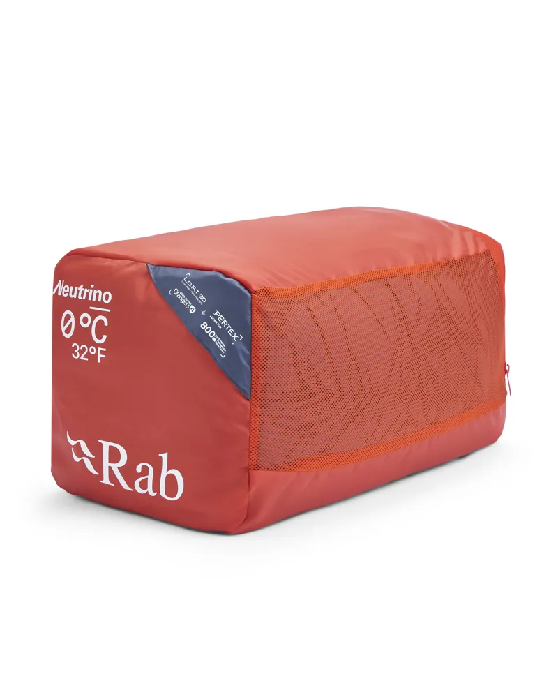 Rab Neutrino 0C / 32F Sleeping Bag Graphene/Dark Pollen REG-4