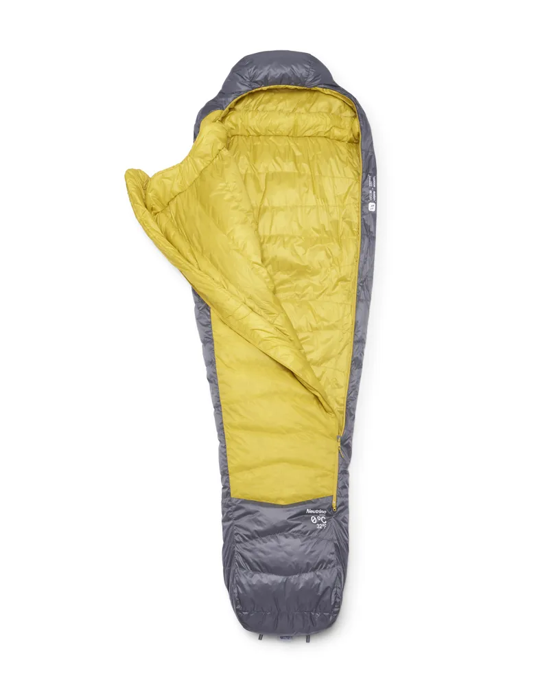 Rab Neutrino 0C / 32F Sleeping Bag Graphene/Dark Pollen REG-1