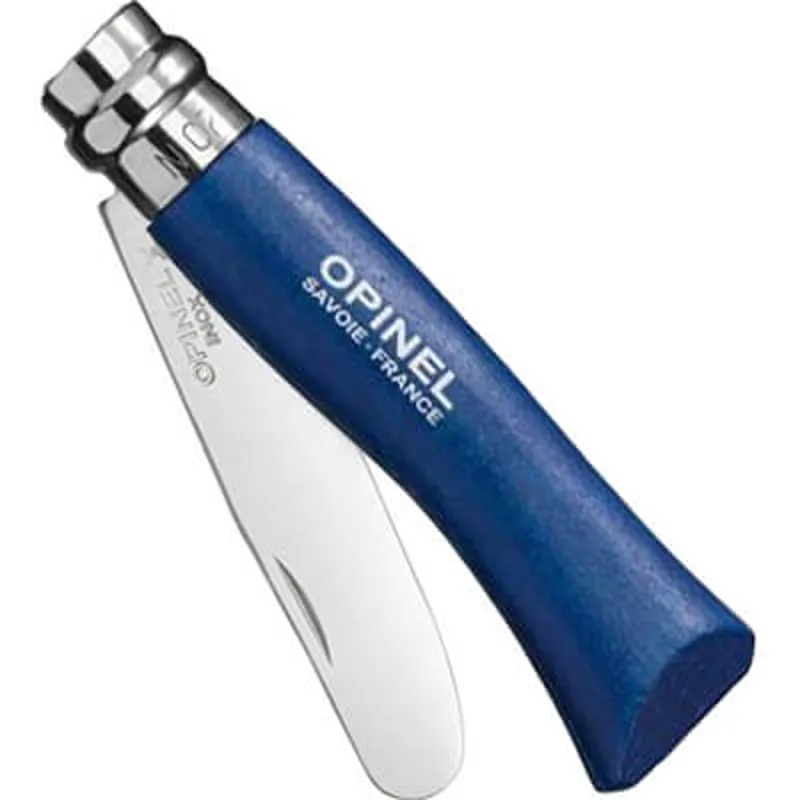 My First Opinel No.7 Folding and Locking Round-Ended Knife - Blue